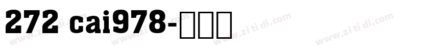 272 cai978字体转换
